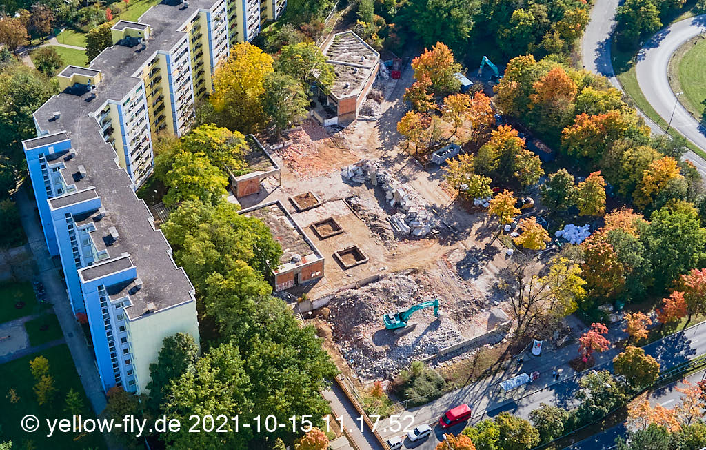 15.10.2021 - Luftbilder vom Abriss unseres Quiddezentrums